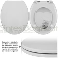 Abattant wc MADE pour PONTI/Z / IDEAL STANDARD modèle. Duroplast