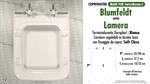 Abattant wc MADE pour LAMERA BLUMFELDT modèle. SOFT CLOSE. Type DÉDIÉ. Duroplast