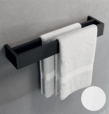 Porta salviette doppio. 60 cm. BIANCO OPACO