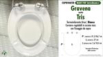 COPRIWATER per wc TRIS. GRAVENA. Ricambio DEDICATO. Duroplast