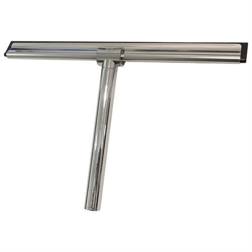 Novellini chromed metal and rubber squeegee. R90RACLA0A