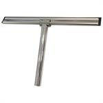 Novellini chromed metal and rubber squeegee. R90RACLA0A