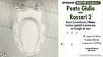 COPRIWATER per wc DISABILI PONTE GIULIO. ROSSARI 2 APERTO. Duroplast