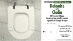 Abattant wc MADE pour CLODIA DOLOMITE modèle. Type COMPATIBILE. MDF laqué