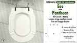 COPRIWATER per wc PANTHEON. EOS. Ricambio COMPATIBILE. MDF laccato