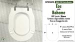 COPRIWATER per wc BOHEME. EOS. Ricambio COMPATIBILE. MDF laccato