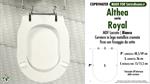 COPRIWATER per wc ROYAL. ALTHEA. Ricambio COMPATIBILE. MDF laccato