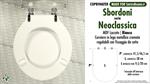 COPRIWATER per wc NEOCLASSICA. SBORDONI. Ricambio COMPATIBILE. MDF laccato