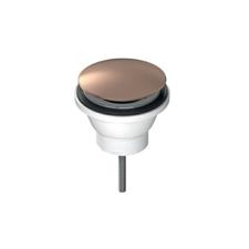 Piletta lavabo click-clack Libra. Senza troppo pieno. Oro rosa. LI132-VAN-S