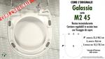 WC-Sitz M2 45 GALASSIA Modell. Typ “WIE DAS ORIGINAL”. Duroplast