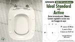 COPRIWATER per wc ACTIVE. IDEAL STANDARD. Ricambio DEDICATO. Resina Plastica