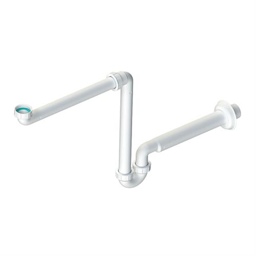 Self-cleaning siphon for sink. D716-40