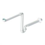 Self-cleaning siphon for sink. D716-40