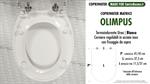 Copriwater MATRICE SINTESIBAGNO “OLIMPUS”. BIANCO. Forma “OVALE”. TERMOINDURENTE