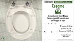 Abattant wc MADE pour MID CESAME modèle. Type COMPATIBLE. Économique