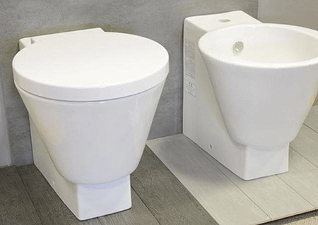 Portascopino WC a parete da bagno di 7,6 cm fabbricato in metallo e vetro  Victoria Roca - Habitium®
