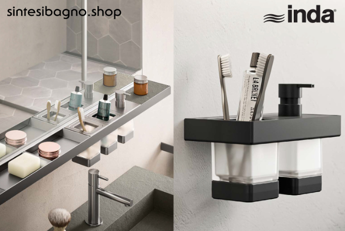 INDISSIMA di INDA la linea MODULARE di ACCESSORI BAGNO